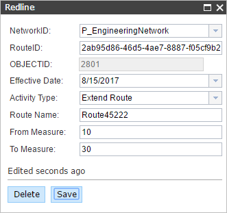 Redline widget Redline widget